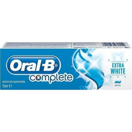 Oral-B Οδοντόκρεμα Complete Extra White 75ml