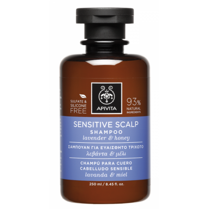 Apivita Sensitive Scalp Shampoo Σαμπουάν για το Ευαίσθητο Τριχωτό με Πρεβιοτικά & Μέλι 250ml 