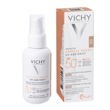 Vichy Capital Soleil UV-Age Daily SPF50+ Water Fluid με Χρώμα 40ml 