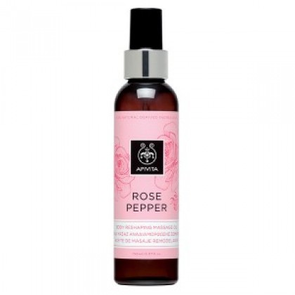 APIVITA Rose Pepper Λάδι Μασάζ Αναδιαμόρφωσης Σώματος 150ml