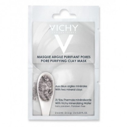 Vichy Pore Purifying Clay Mask With Two Mineral Clays 2x6ml 