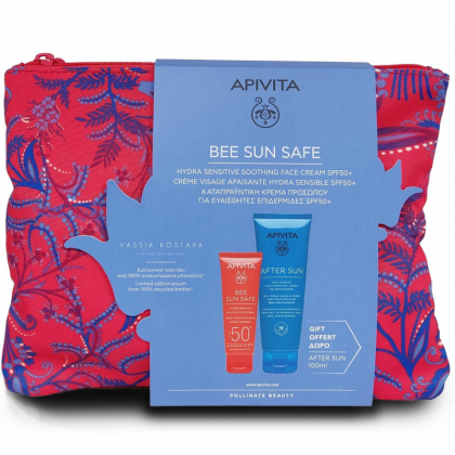 Apivita Set Bee Sun Safe Hydra Sensitive Shoothing Face Cream 50ml + Δώρο After Sun Cool & Sooth Face & Body Gel-Cream 100ml