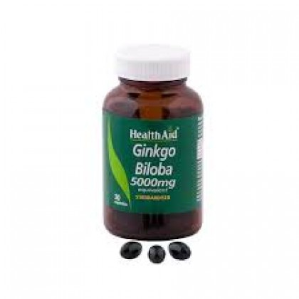 HEALTH AID Ginkgo Biloba 5000mg 30 Κάψουλες