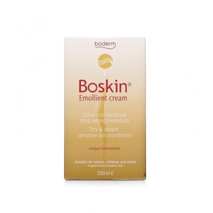 Boderm Boskin Emolient Cream Μαλακτική Κρέμα Σώματος για την Αντιμετώπιση της Έντονης Ξηροδερμίας 500ml
