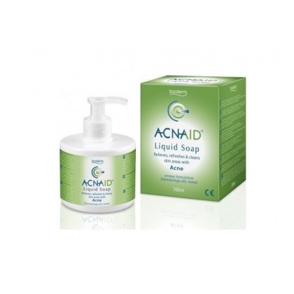 Boderm Acnaid Liquid Soap Προϊόν Καθαρισμού της Επιδερμίδας για Λιπαρό Δέρμα με Τάσεις Ακμής 300ml