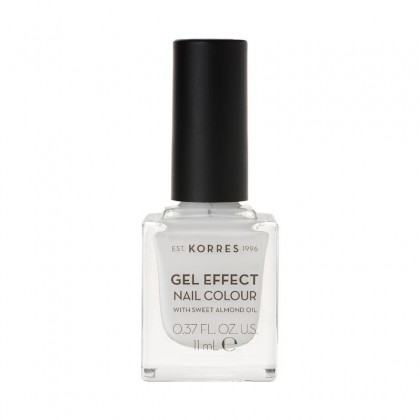 Korres Βερνίκι Νυχιών Gel Effect Nail Colour No.01 Blanc White 11ml