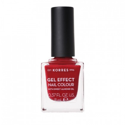 Korres Gel Effect Nail Colour No.56 Celebration Red Βερνίκι Νυχιών, 11ml