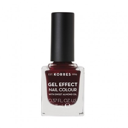 Korres Βερνίκι Νυχιών Gel Effect Nail Colour No57 Burgundy Red 11ml