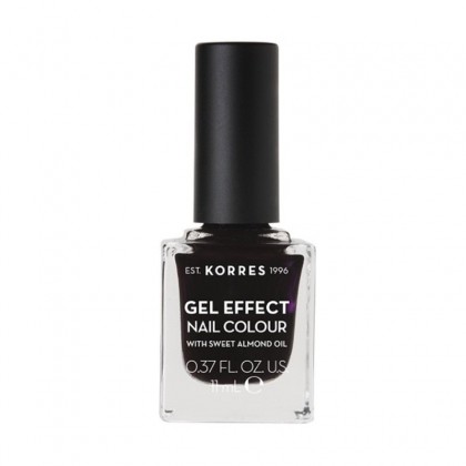  Korres Βερνίκι Νυχιών Gel Effect Nail Colour No76 Smokey Plum 11ml