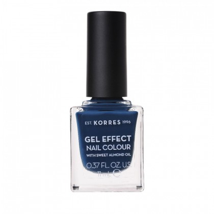  Korres Gel Effect Nail Colour No.84 Indigo Blue Βερνίκι Νυχιών, 11ml