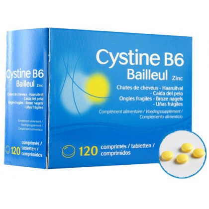 Biorga Cystiphane Cystine B6 Bailleul Zinc Διεγείρει τα μαλλιά και την ανάπτυξη των νυχιώv 120 ταμπλέτες