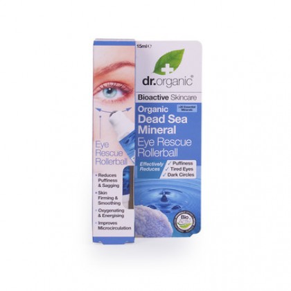 DR.ORGANIC DEAD SEA MINERAL EYE RESCUE ROLLERBALL 15ML