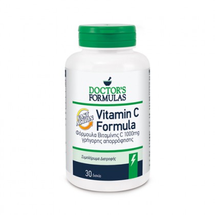 DOCTORS FORMULA Vitamin C 1000mg Fast Action 30 Κάψουλες