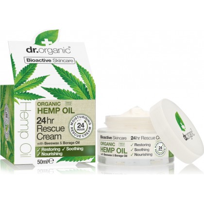 DR.ORGANIC HEMP OIL 24H RESCUE CREAM 50ML