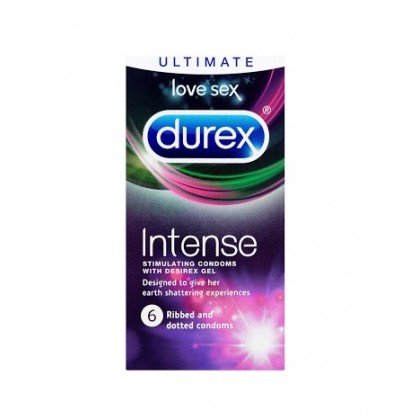 Durex Intense Stimulating 6τεμ προφυλακτικά με διεγερτική υφή