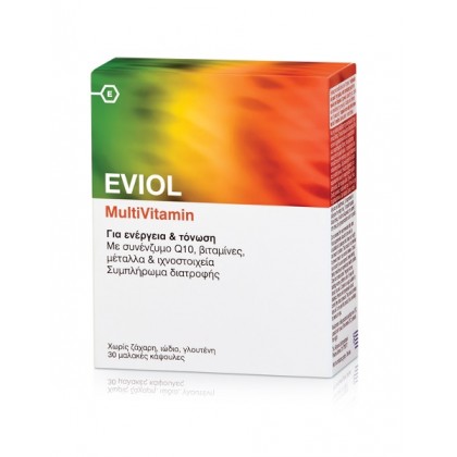 EVIOL MultiVitamin Energy Plus 30 Μαλακές Κάψουλες