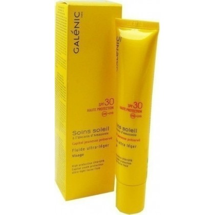 Galenic Soin Soleil Fluide Ultra Legere Visage Spf30, 40ml