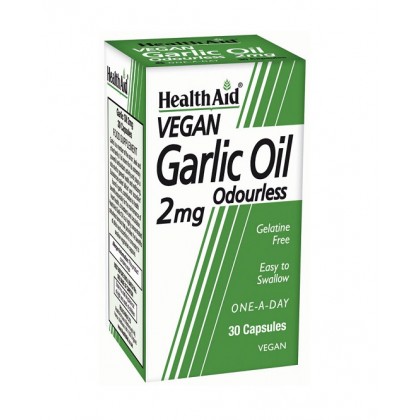 HEALTH AID Garlic Oil Odourless 30 Κάψουλες