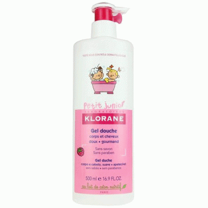 KLORANE PETIT JUNIOR GEL DOUCHE FRAMBOISE 500ml