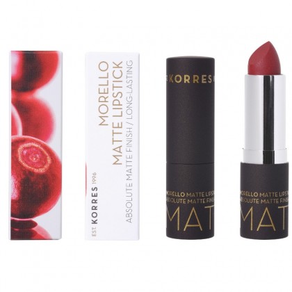 Korres Morello Matte Lipstick 59 Burgundy Red Matte 3.5gr