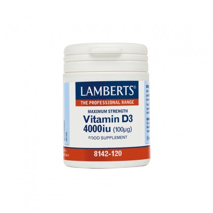 LAMBERTS Vitamin D3 4000IU 30 Κάψουλες