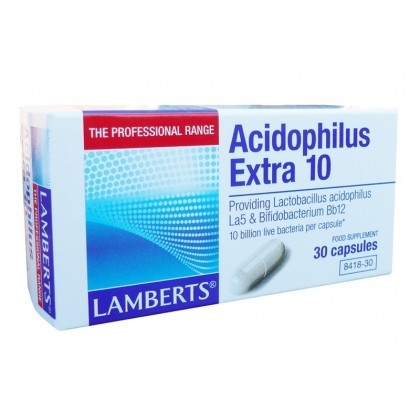 LAMBERTS ACIDOPHILUS EXTRA 10 30CAPS