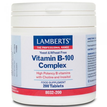 LAMBERTS Vitamin B-100 Complex 200 Ταμπλέτες