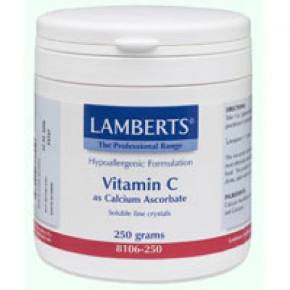 LAMBERTS CALCIUM ASCORBATE CRYSTALIC 250GR