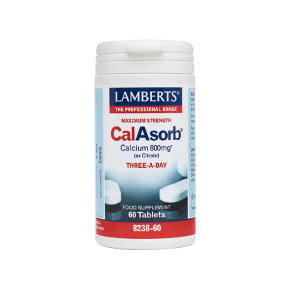 Lamberts CalAsorb Calcium 800mg Plus Vitamin D3 60tabs