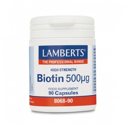 LAMBERTS Biotin 500mcg 90 Κάψουλες