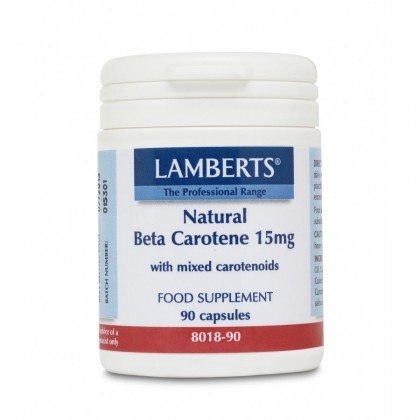 LAMBERTS Natural Beta Carotene 15mg 90 Κάψουλες