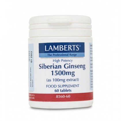 LAMBERTS Siberian Ginseng 1500mg 60 Κάψουλες