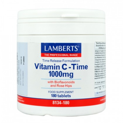 LAMBERTS Vitamin C Time Release 1000mg 180 Ταμπλέτες