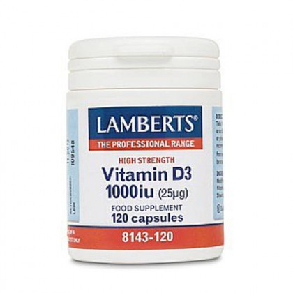 LAMBERTS Vitamin D3 1000IU 120 Ταμπλέτες