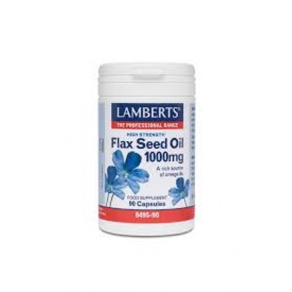 LAMBERTS Flax Seed Oil 1000mg 90 Κάψουλες