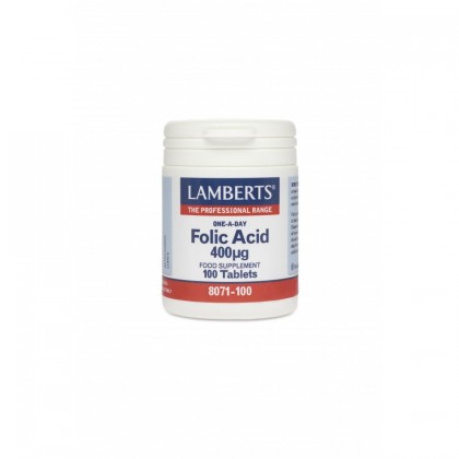 LAMBERTS Folic Acid 400mcg 100 Ταμπλέτες