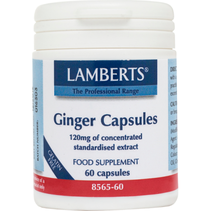 LAMBERTS Ginger 120mg 60 Κάψουλες