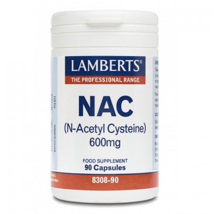 LAMBERTS N-Acetyl Cysteine (NAC) 600mg 90 Κάψουλες