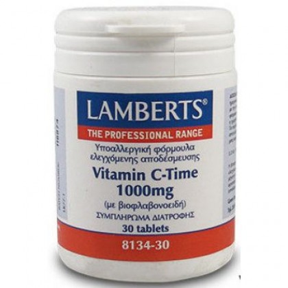 LAMBERTS Vitamin C 1000mg T/R 30 Ταμπλέτες