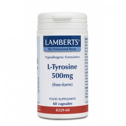 LAMBERTS L-Tyrosine 500mg 60 Κάψουλες