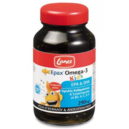 LANES Omega 3 Kids 60 Μασώμενες Κάψουλες