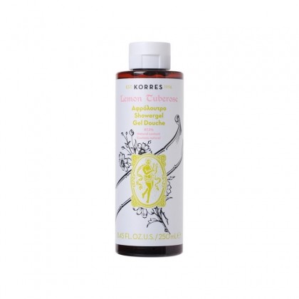 Korres Showergel Lemon Tuberose Αφρόλουτρο 250ml