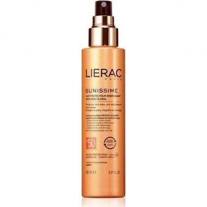 LIERAC SUNISSIME Lait Protecteur Energisant Anti-Age Global SPF50 150ml