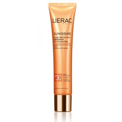 LIERAC SUNISSIME Fluide Protecteur Energisant Anti-Age Global SPF30 Visage 40ml