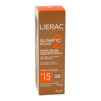 Lierac Sunific 2 Poudre Doree Irisee SPF15 Teinte Με Χρώμα