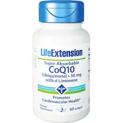 LifeExtension Super-Absorbable CoQ10 50mg 60 softgels