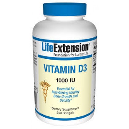 Life Extension Vitamin D3 1000IU 250softgels