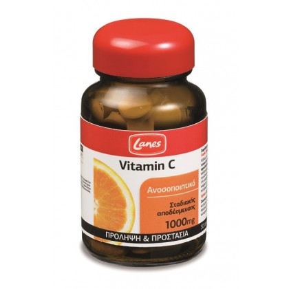 LANES Vitamin C 1000mg 30 Ταμπλέτες