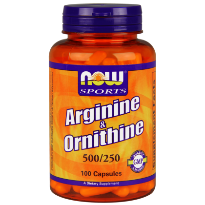 Now Sports Arginine & Ornithine 500/250mg 100caps