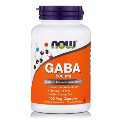 Now Foods Gaba 500mg 100 Veget.caps